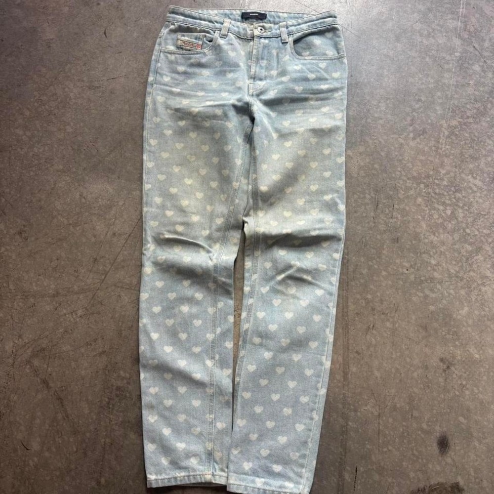 Diesel Cloud Light Blue Denim Straight‎ Leg Jeans